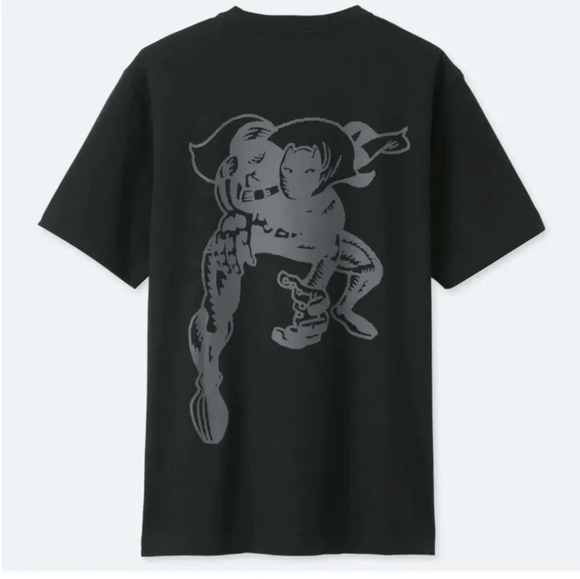 Uniqlo Marvel x Jason Polan Black Panther Short Sleeve Graphic T-Shirt - Picture 2 of 2